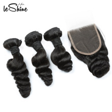 FREE SHIPPING Loose Wave Human Hair Extension Brazilian Virgin Cuticle Aligned Raw Unprocessed Bundle Wholesale